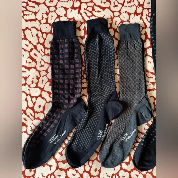 Polo Ralph Lauren Pima Cotton Dress Socks Set Large 10-13 - Picture 2 of 5